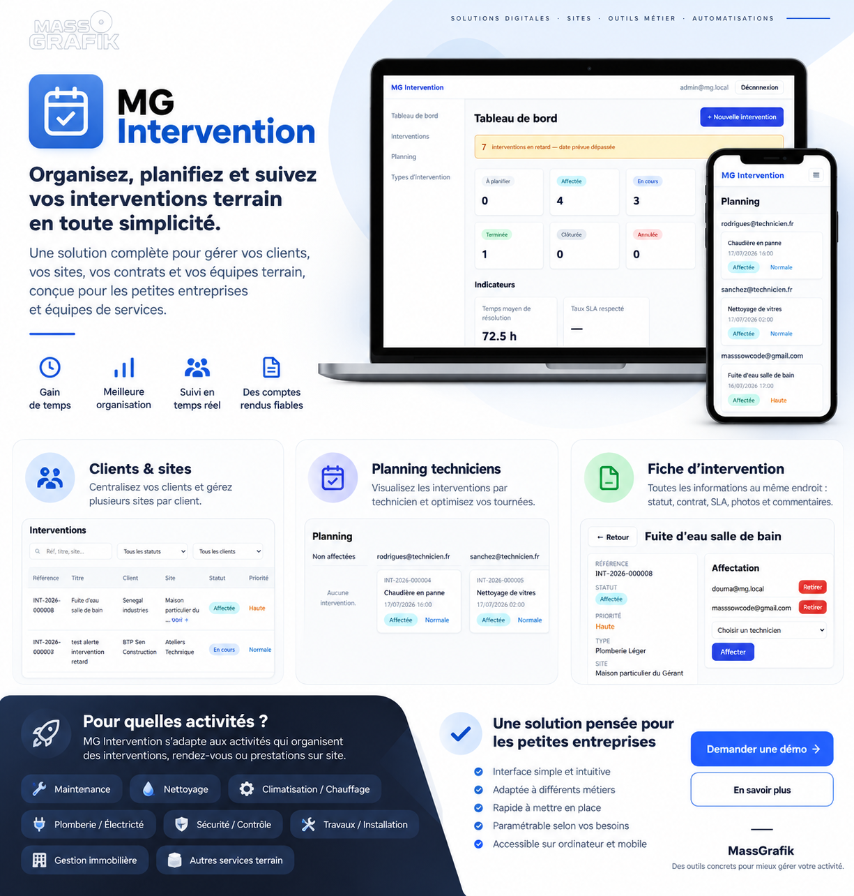 Outils de gestion simples — MassGrafik